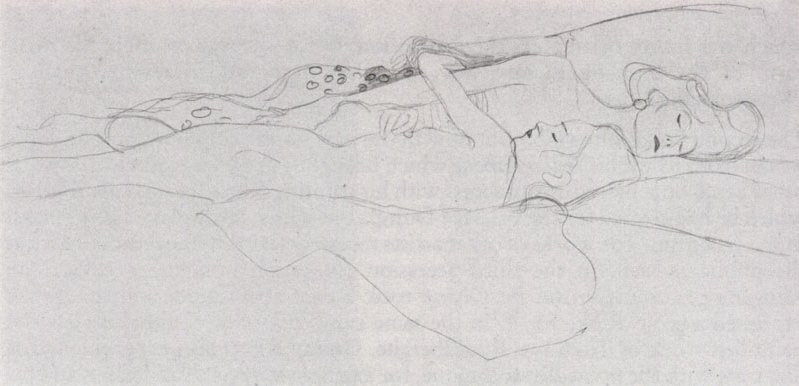 Study For Water Serpents02 — Gustav Klimt