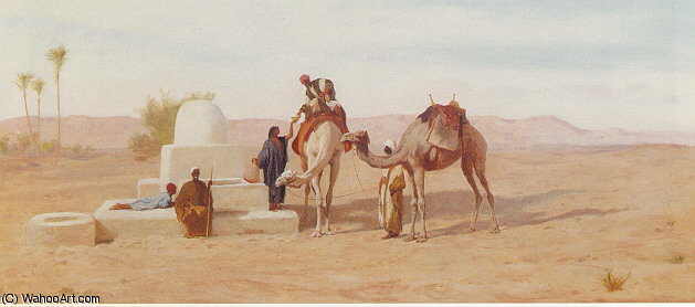 Scen At A Well — Frederick Goodall