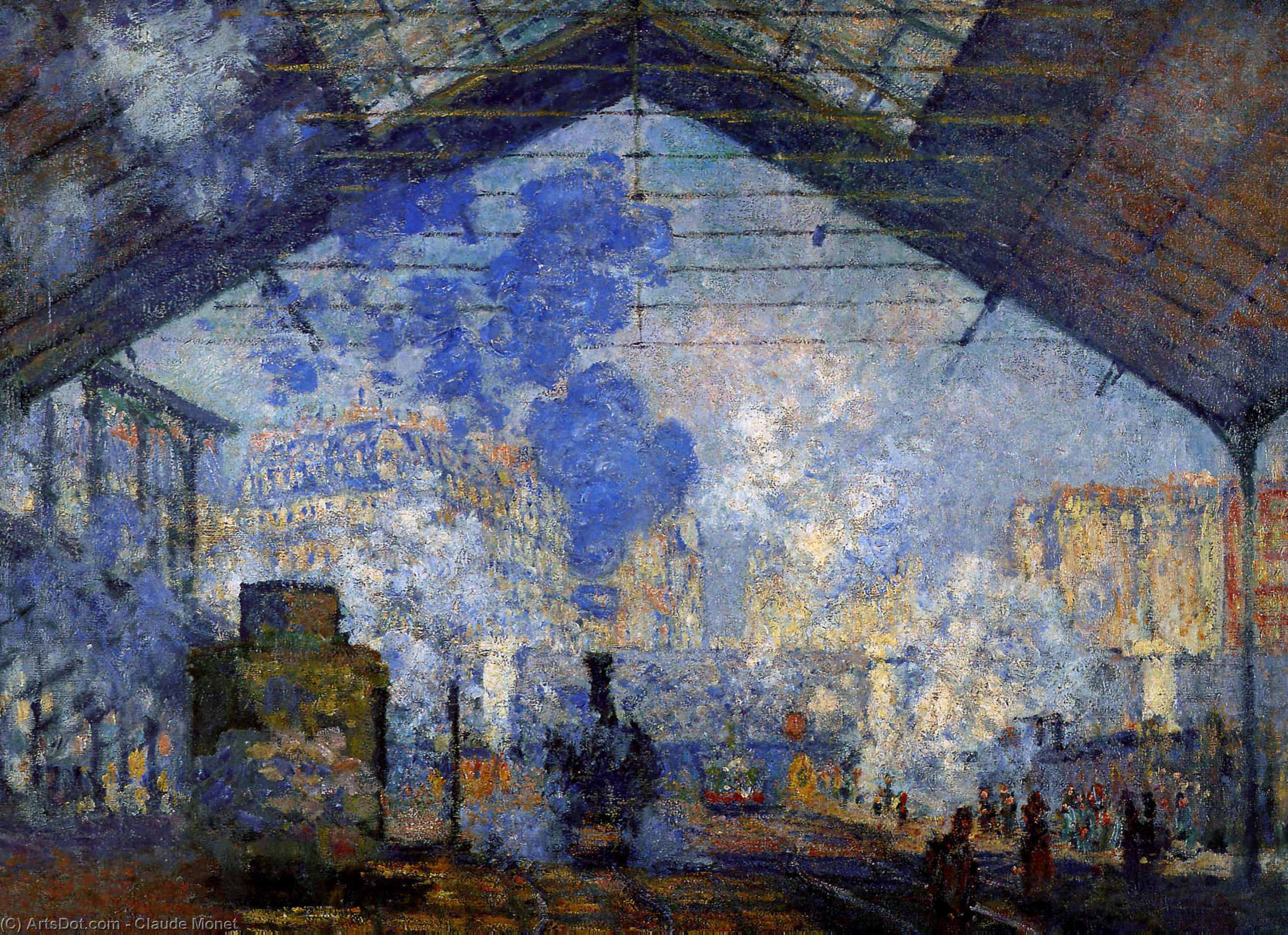 Saint Lazare Station Sun — Claude Monet
