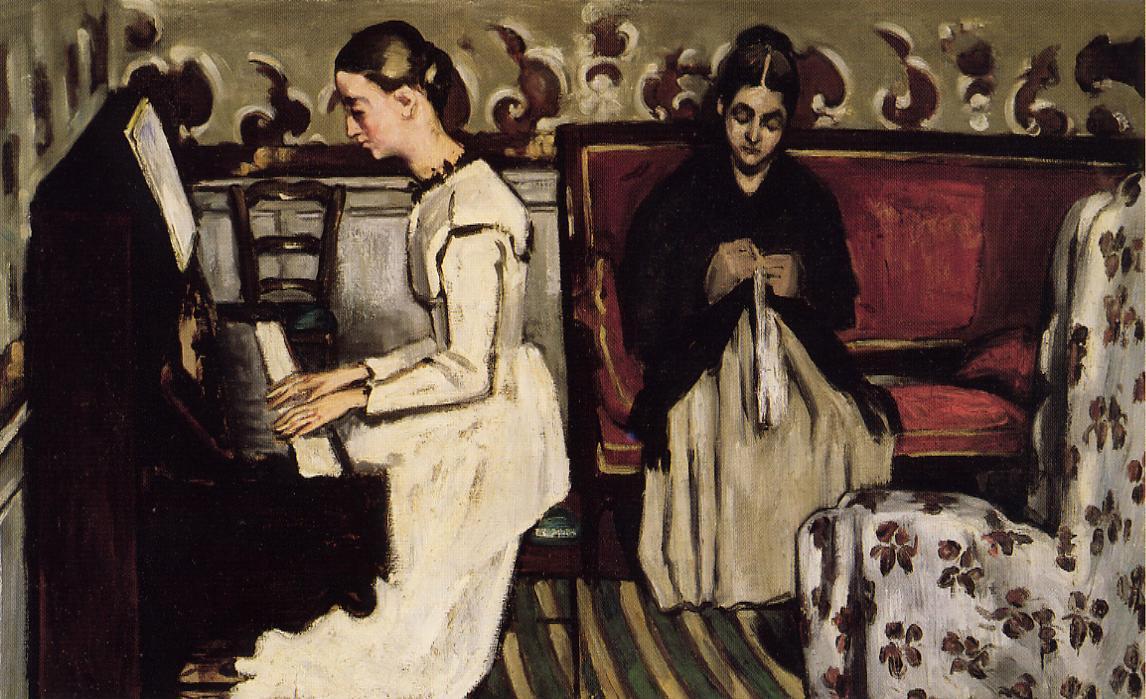 Young Girl At The Piano - Overture To Tannhauser — Paul Cézanne