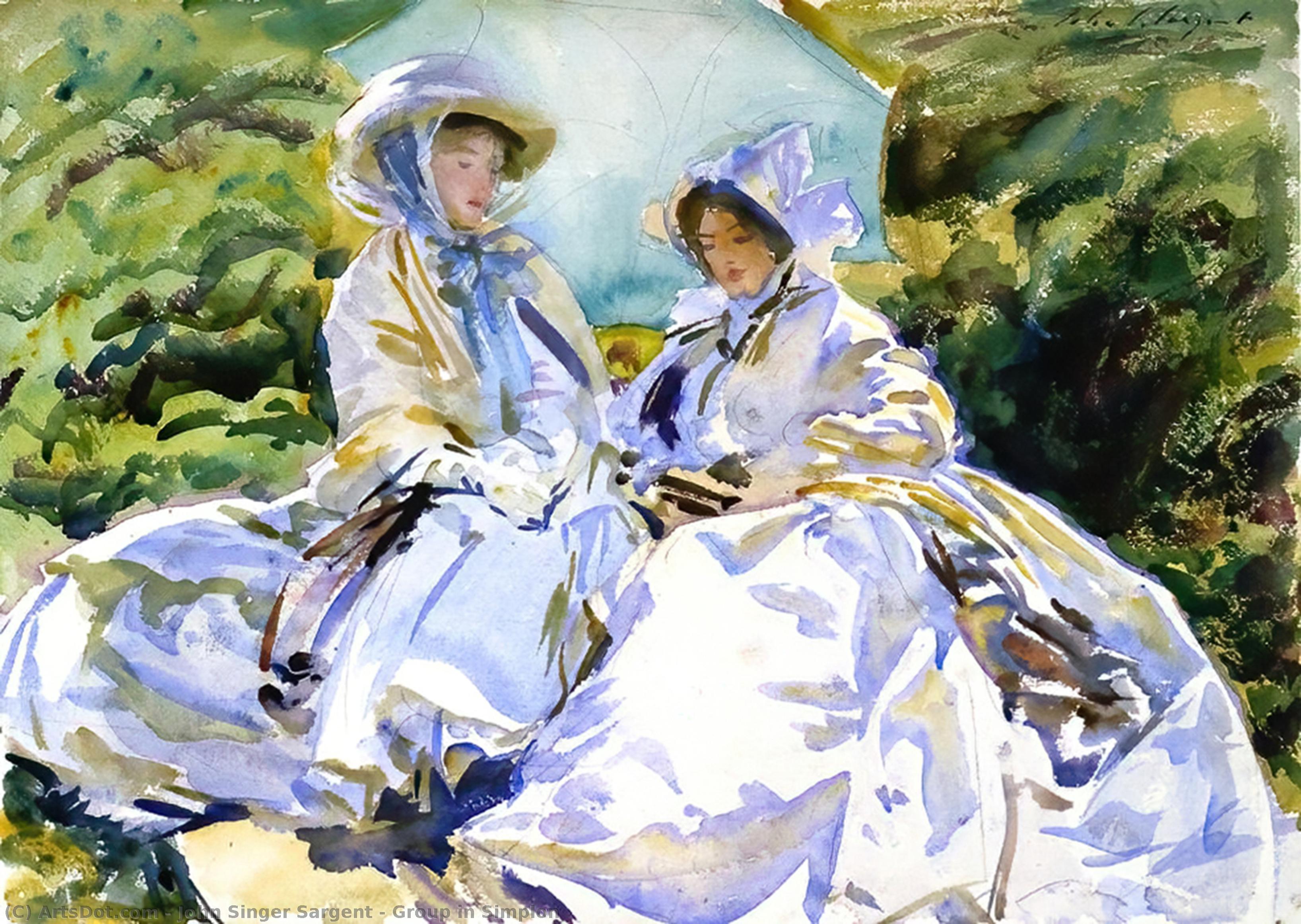 Group In Simplon — John Singer Sargent