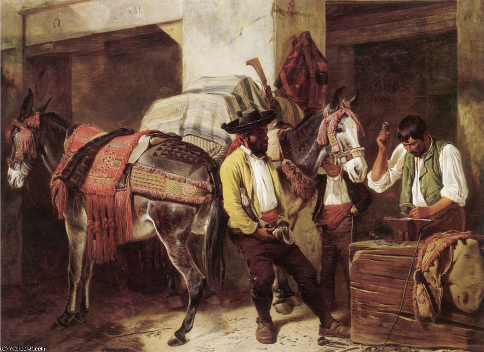 The Blacksmith's Shop — Richard Ansdell