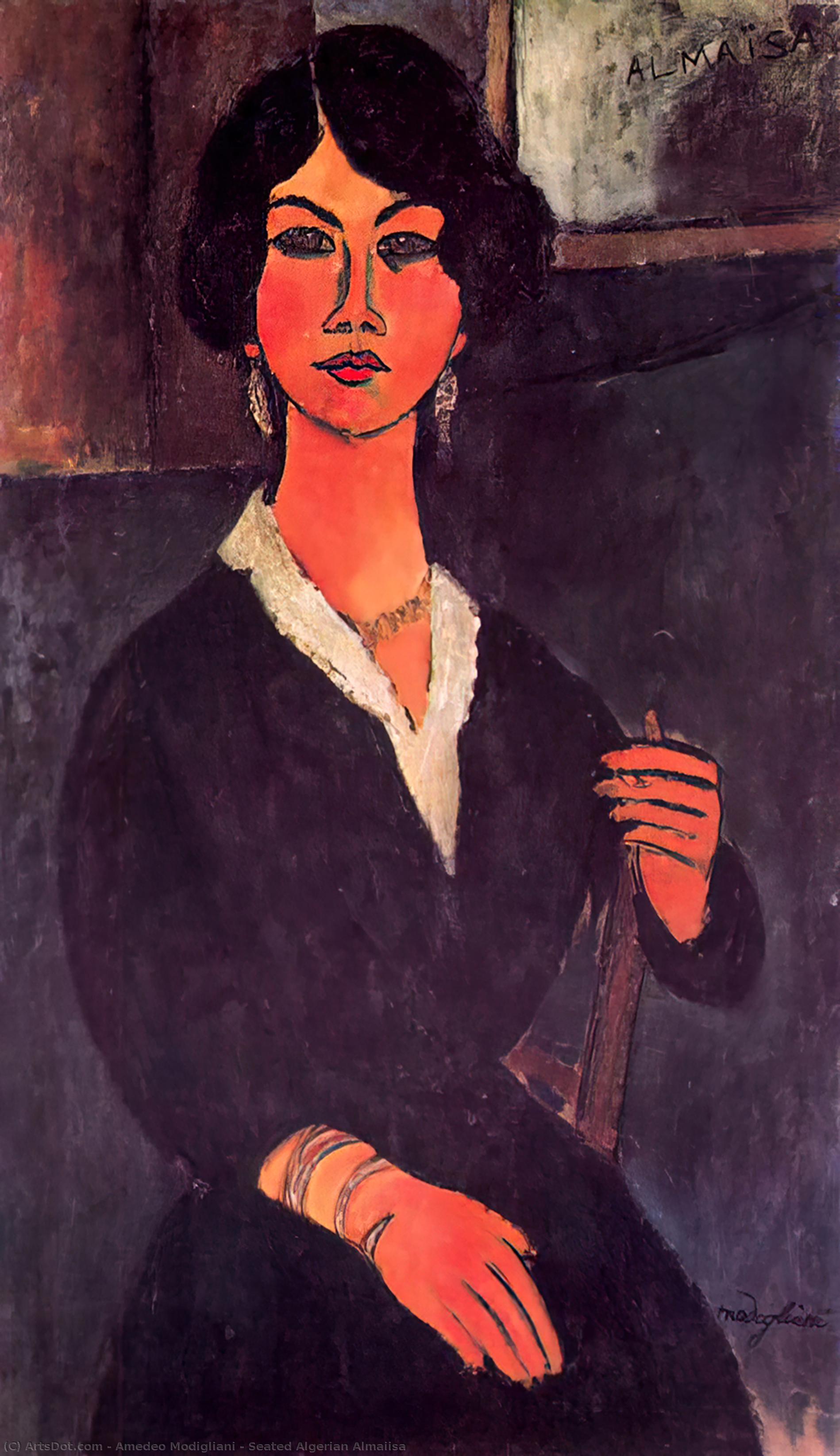 Seated Algerian Almaiisa — Amedeo Clemente Modigliani
