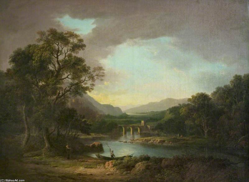 Landscape With A Bridge And Ruined Castle — Alexander Nasmyth
