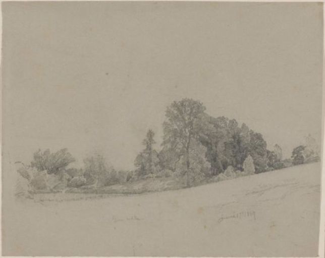 Field And Trees, Germantown, Pennsylvania — William Trost Richards