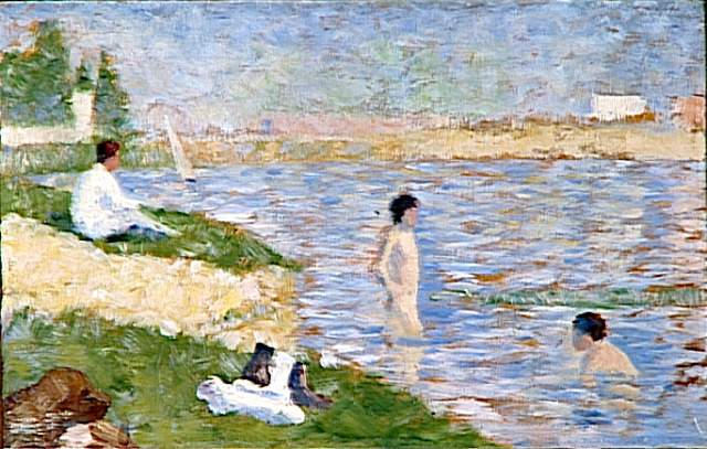 Study For ''bathers At Asnieres'' — Georges Seurat