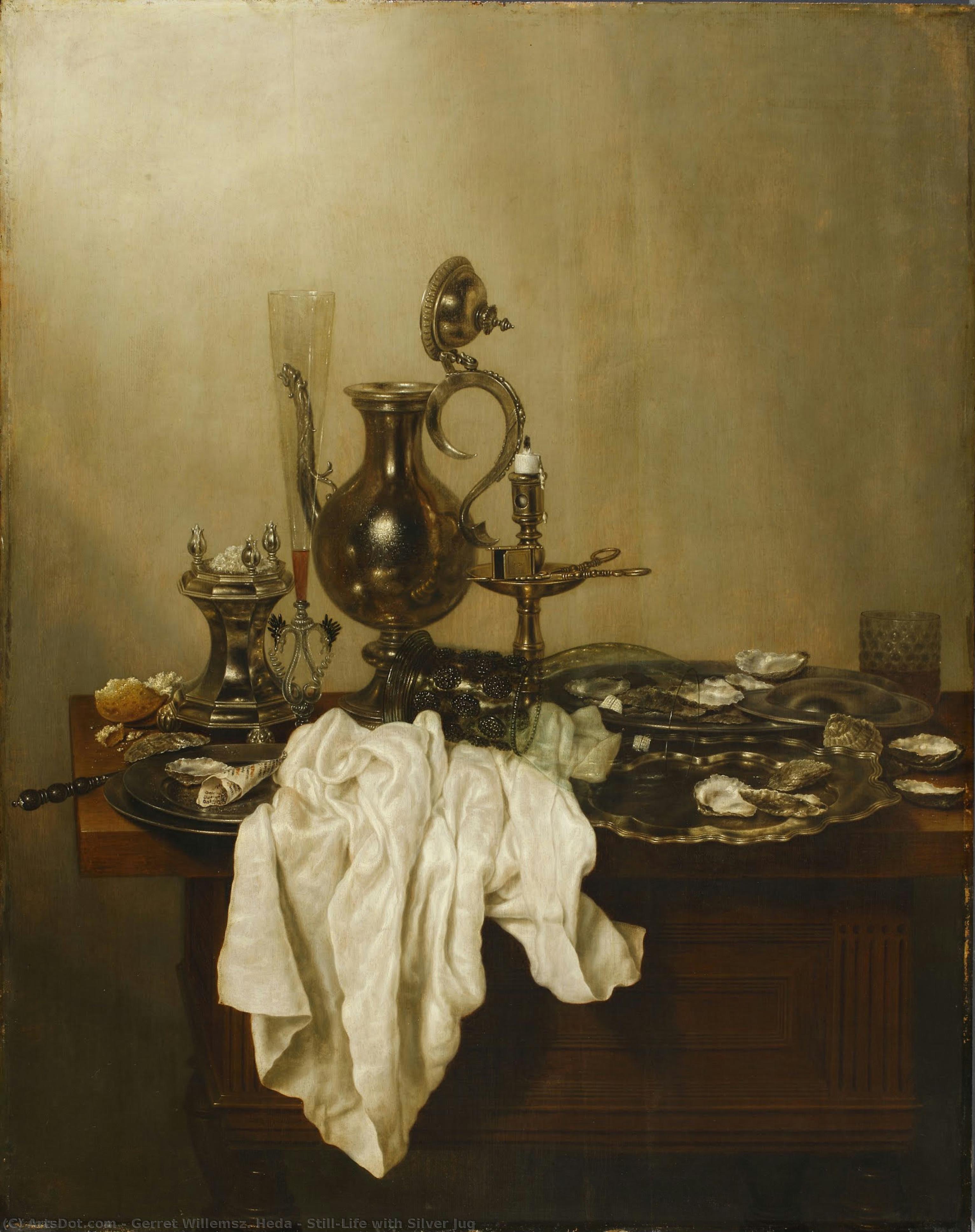 Still-life With Silver Jug — Gerret Willemsz. Heda