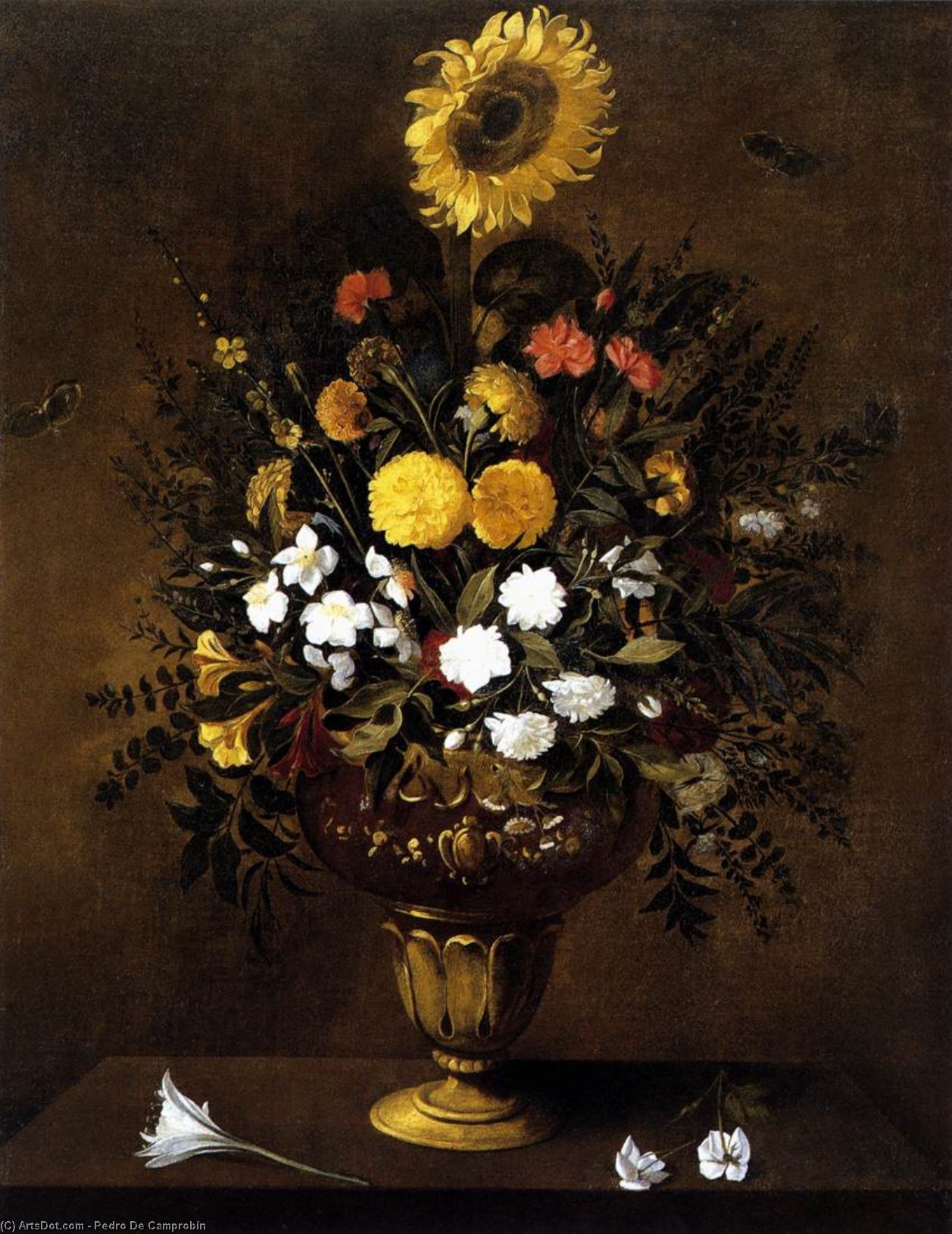 Vase Of Flowers — Pedro De Camprobín