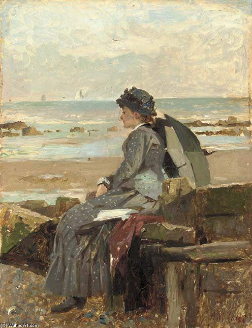 Woman Daydreaming — Frederick Cayley Robinson