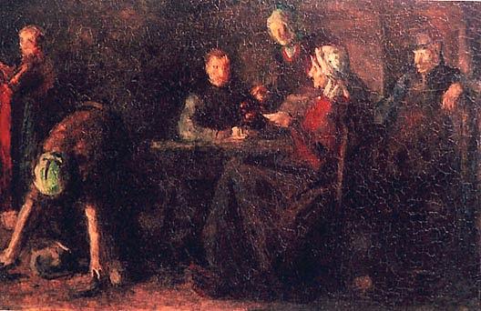 A Dutch Interior, (painting) — Albert Henry Krehbiel