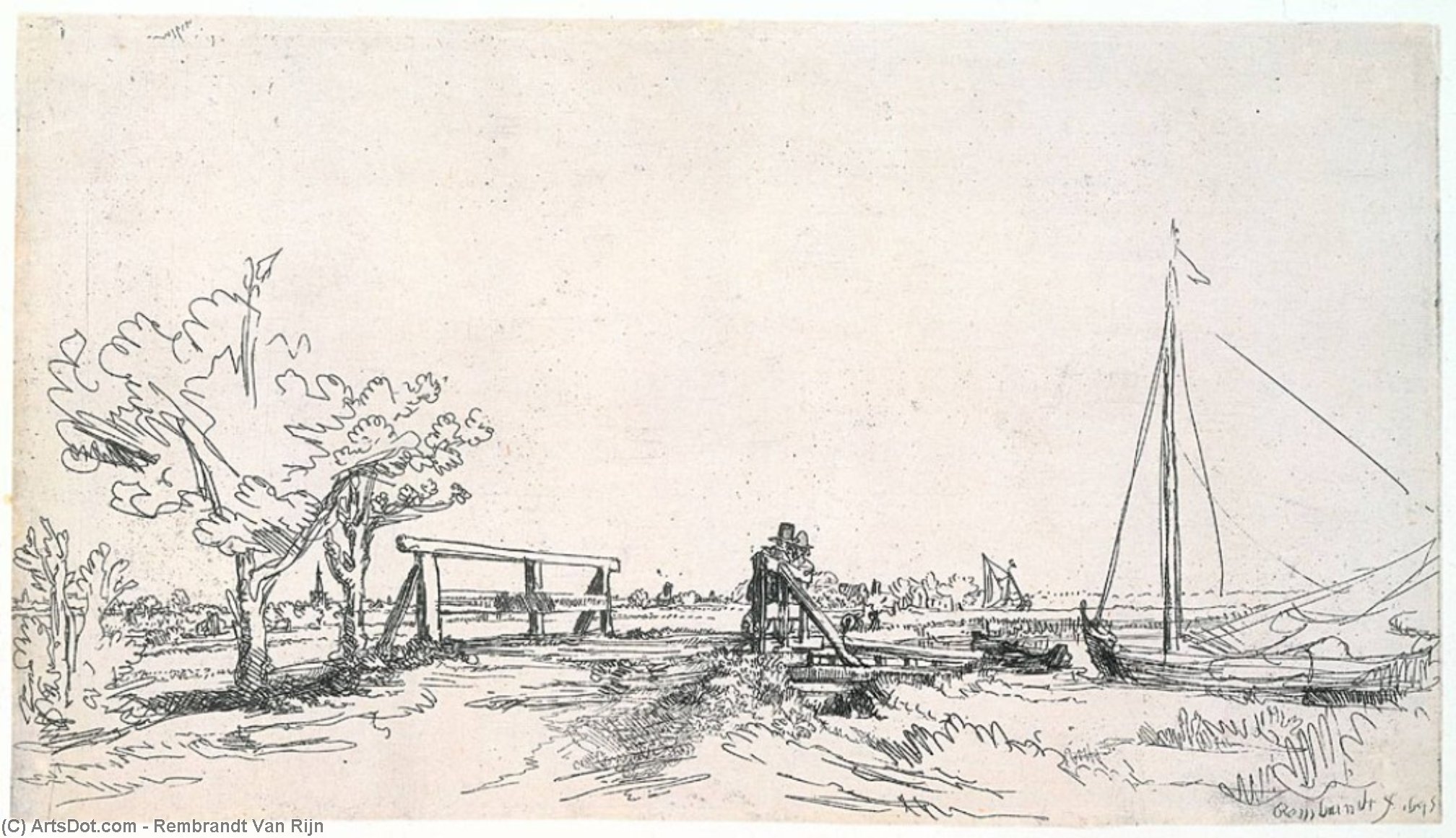 Six's Bridge — Rembrandt Van Rijn
