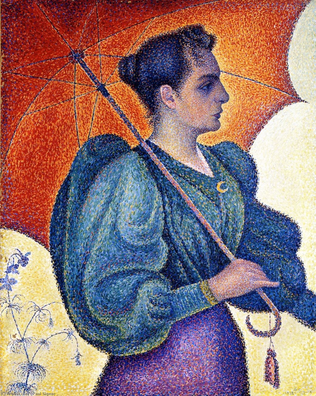 Woman With Parasol, Opus 243 (also Known As Portrait Of Berthe Signac) — Paul Signac