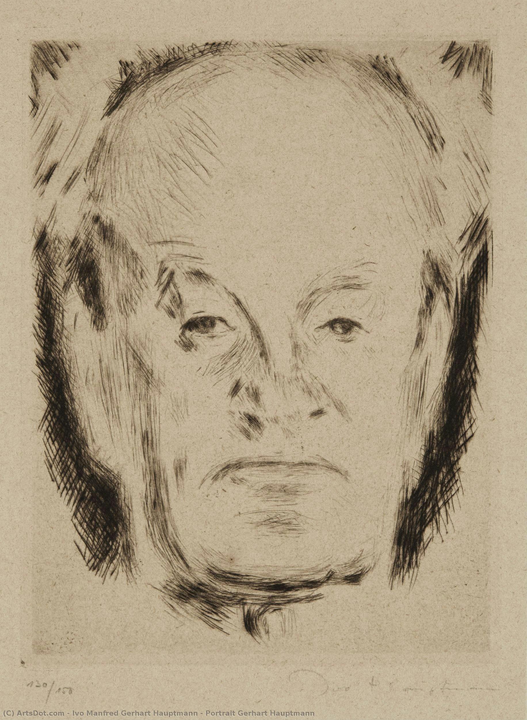 Portrait Gerhart Hauptmann — Ivo Manfred Gerhart Hauptmann