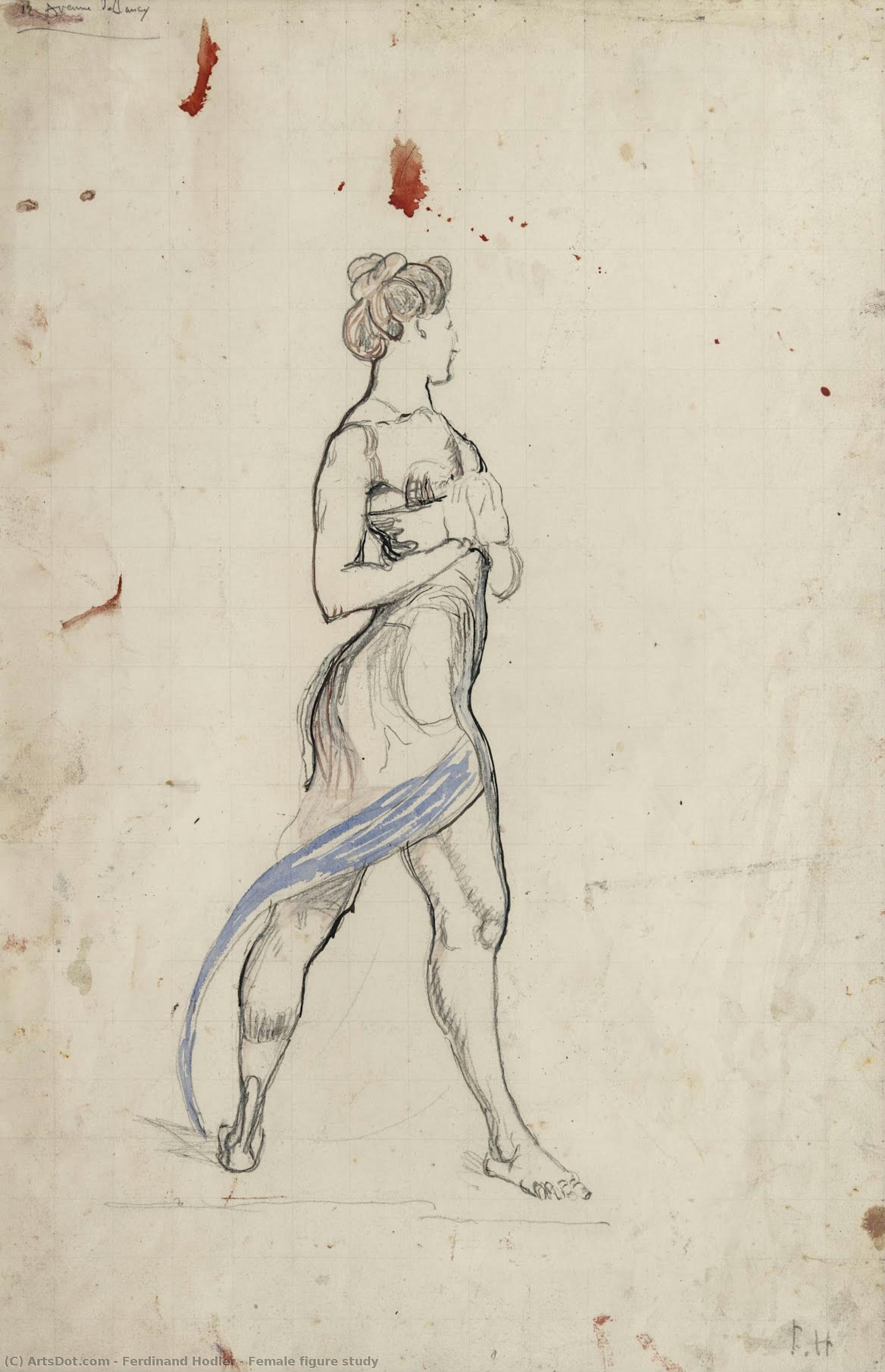 Female Figure Study — Ferdinand Hodler