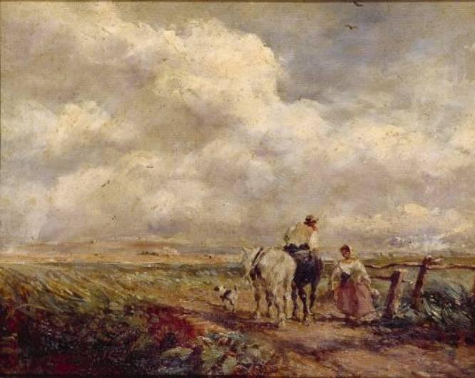 The Road Across The Common — David Cox