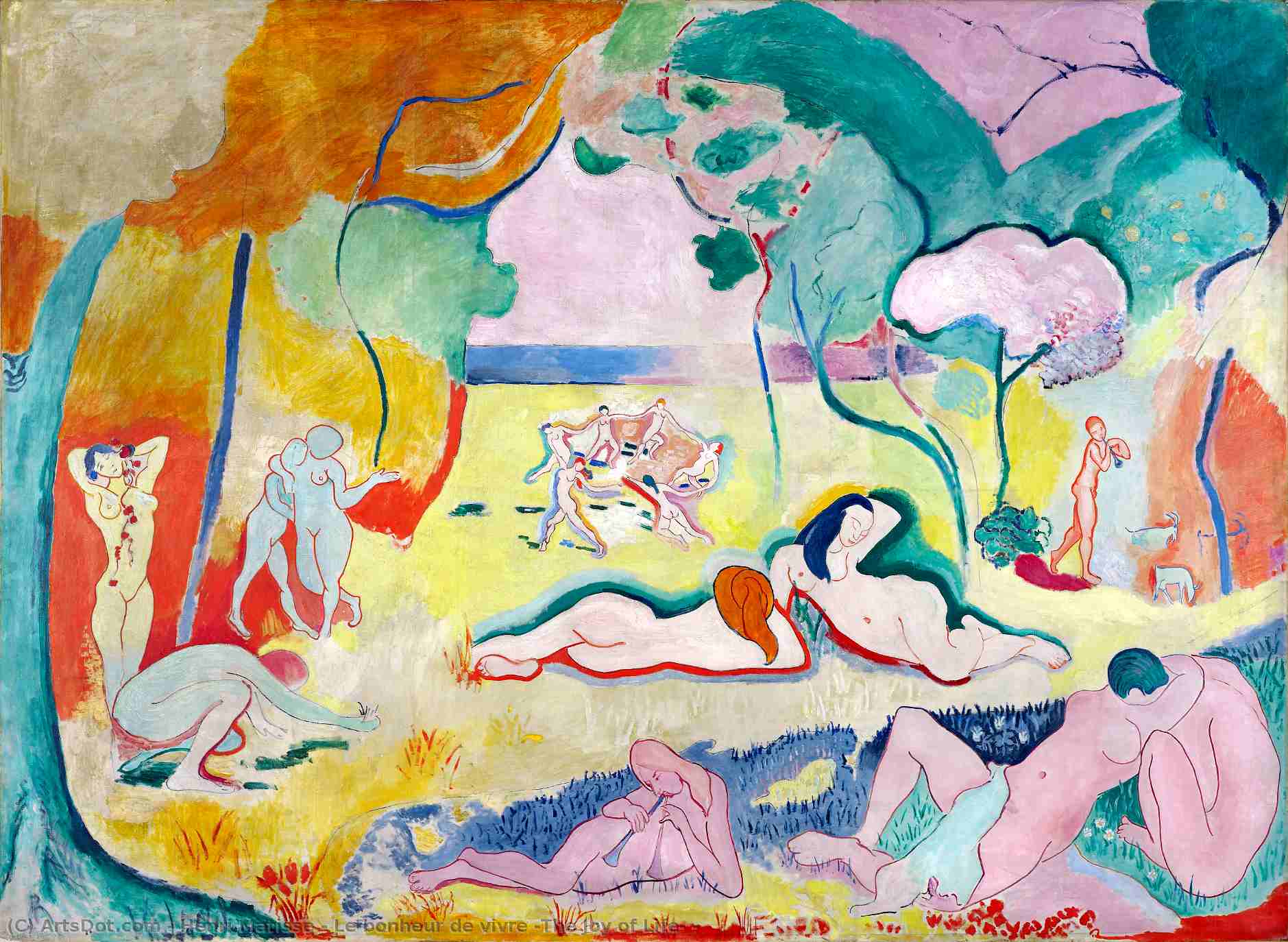 Le Bonheur De Vivre (the Joy Of Life) - — Henri Matisse