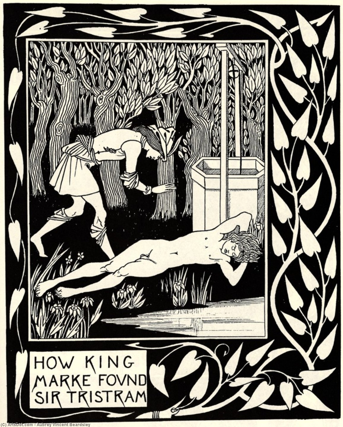 How King Marke Found Sir Tristram — Aubrey Vincent Beardsley
