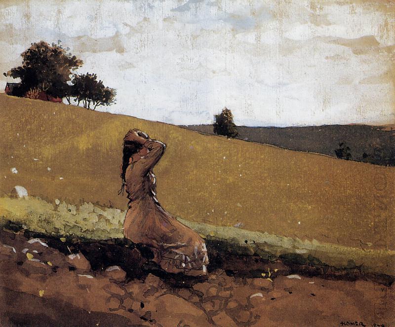 The Green Hill (also Known As On The Hill) — Winslow Homer
