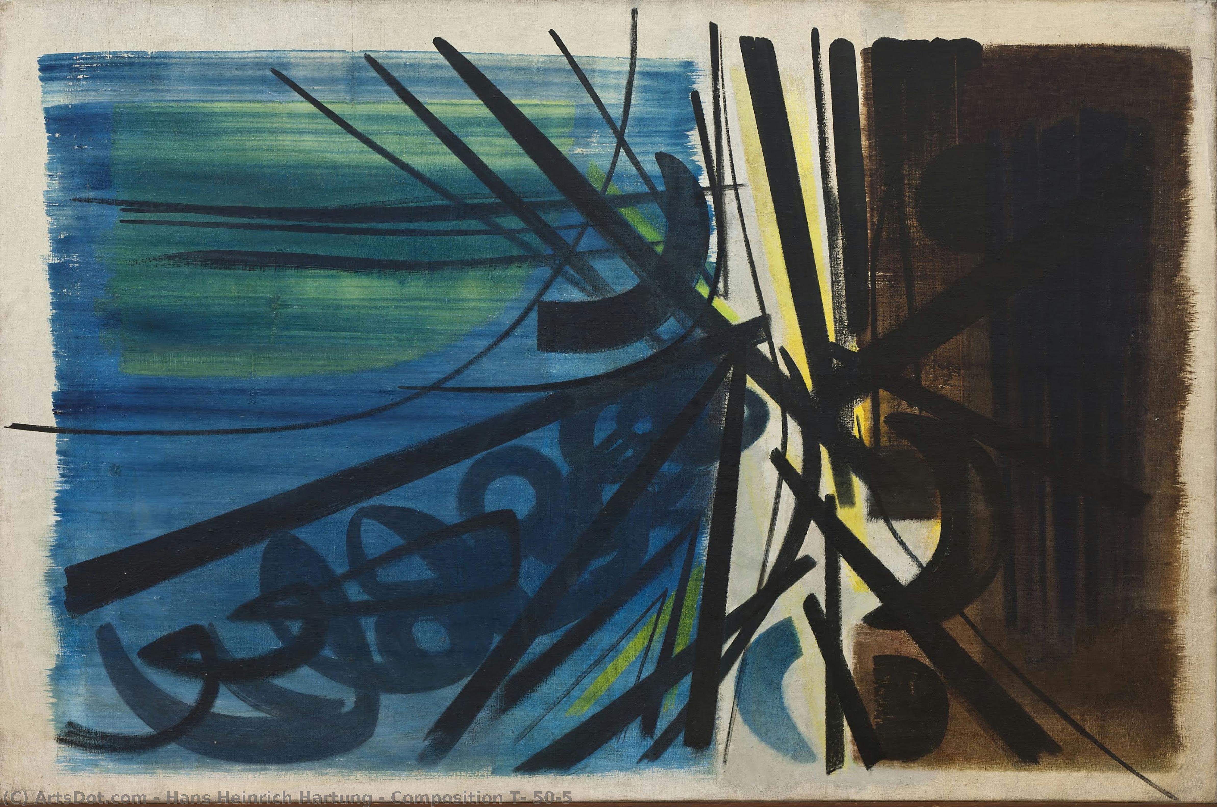Composition T, 50-5 — Hans Heinrich Hartung