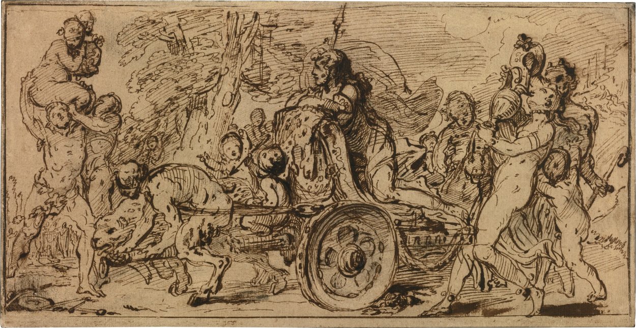 The Triumph Of Bacchus — Gabriel Jacques De Saint Aubin