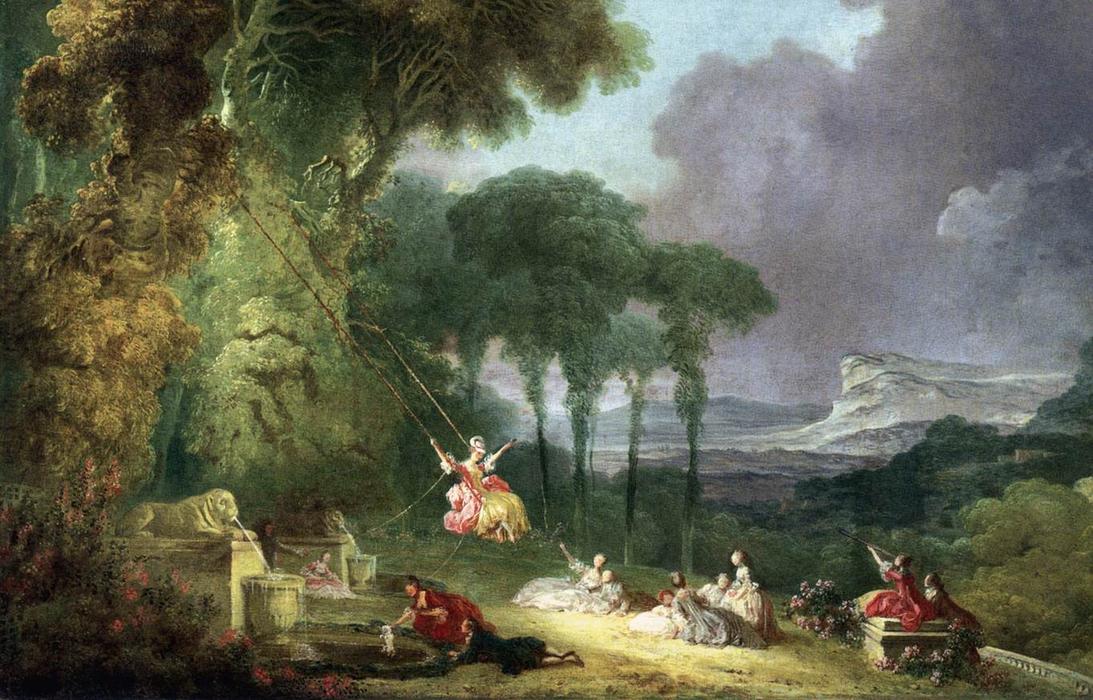 The Swing (detail) — Jean-honoré Fragonard
