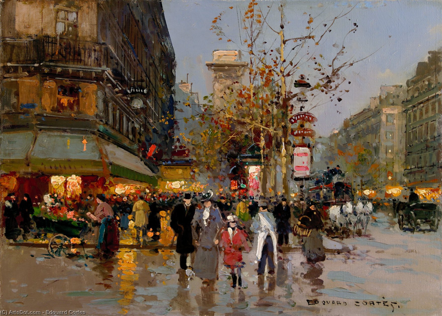 Boulevard Et La Porte St.denis — Edouard Cortès