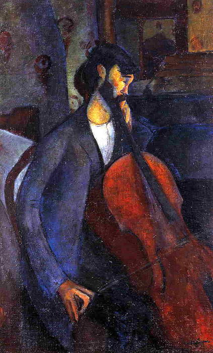 The Cellist — Amedeo Clemente Modigliani