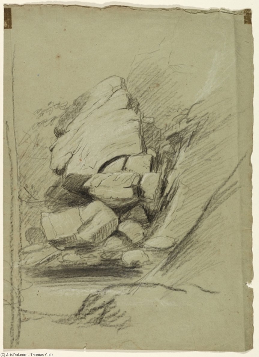 Tumbled Rocks — Thomas Cole