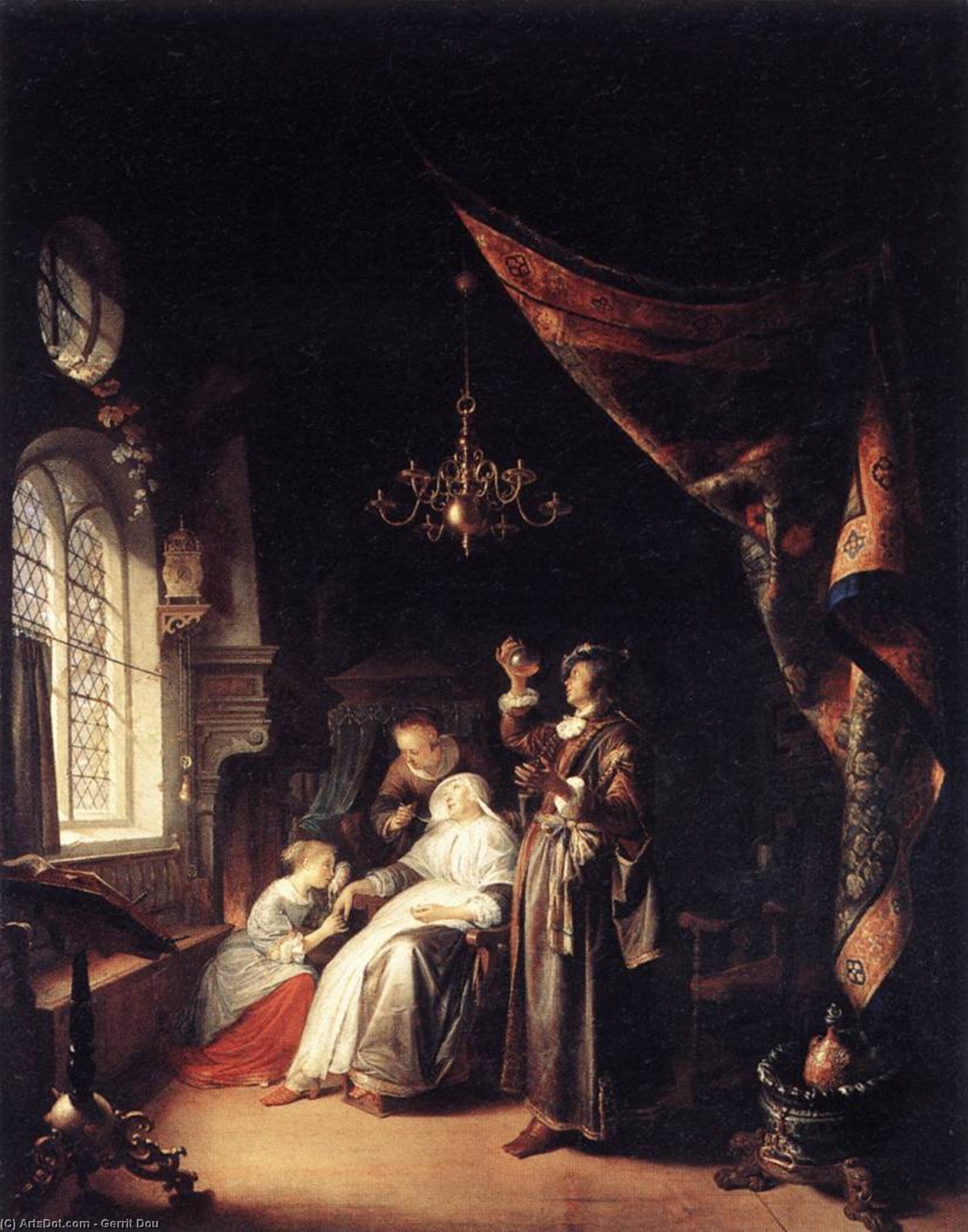The Dropsical Woman — Gerrit Dou