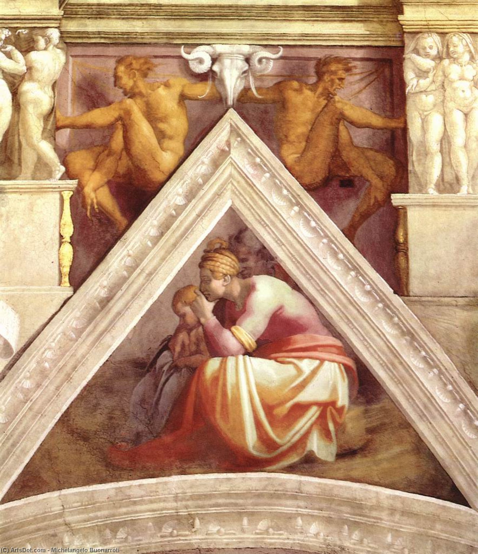 Ancestors Of Christ: Figures (20) — Michelangelo Buonarroti