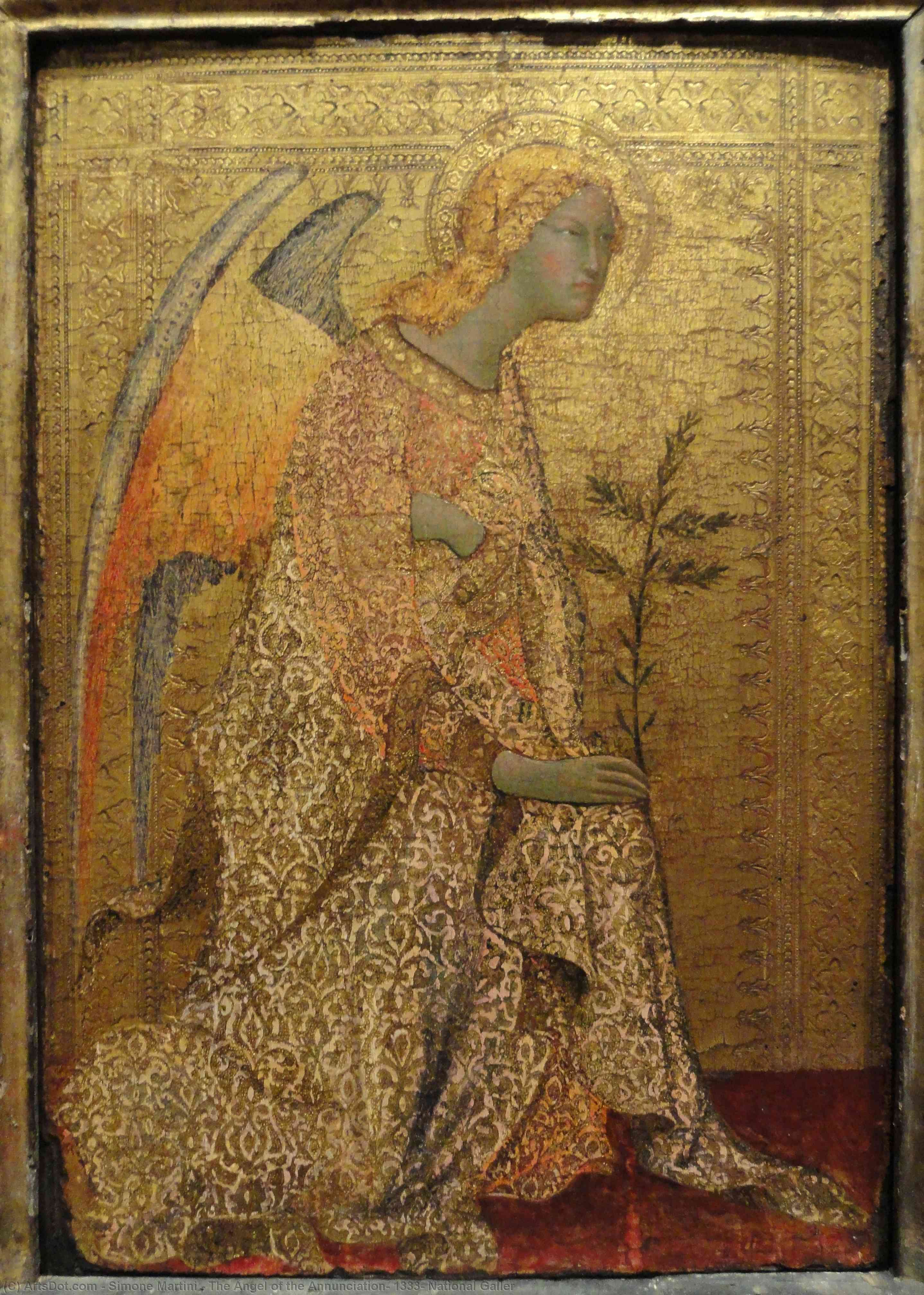 The Angel Of The Annunciation, 1333, National Galler — Simone Martini