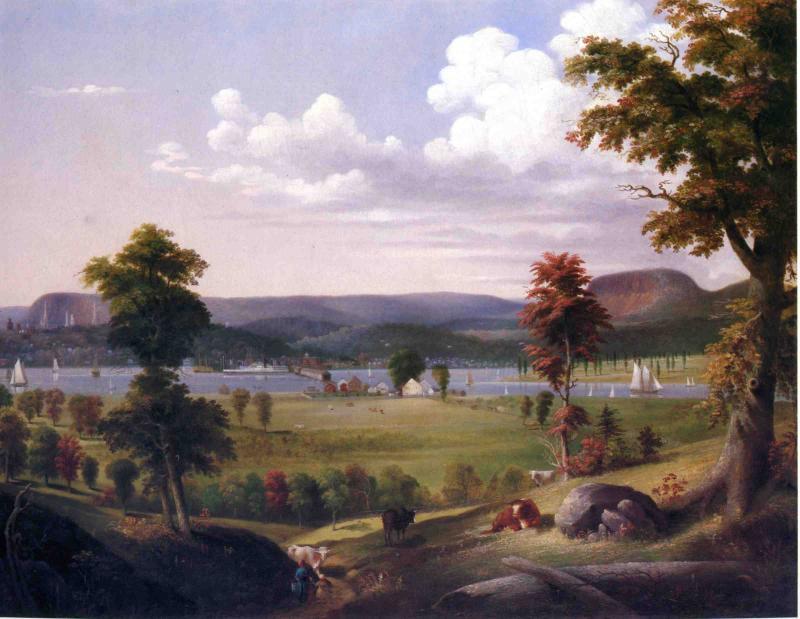 Summer Landscape Near New Haven, View From East Haven — George Henry Durrie