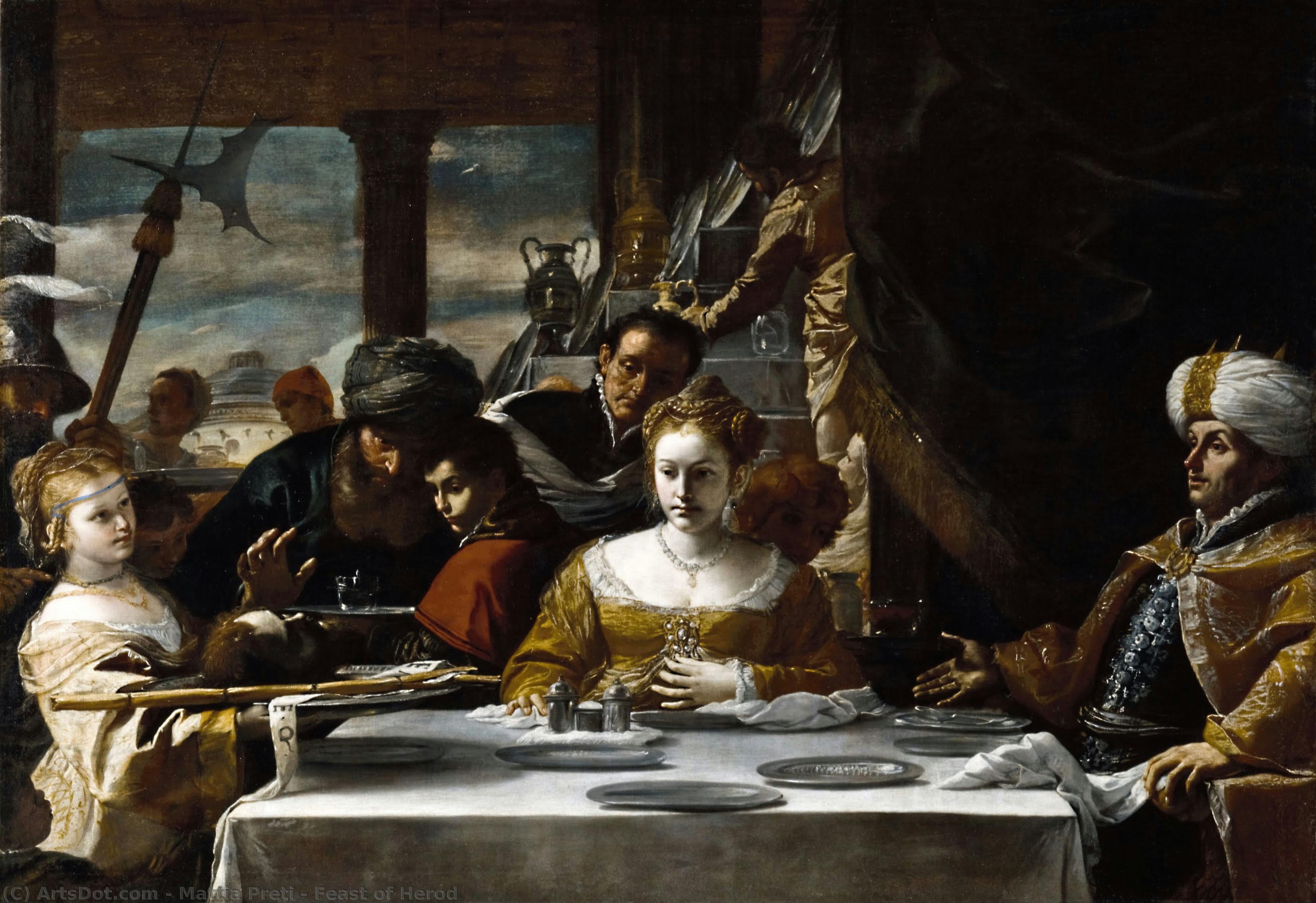 Feast Of Herod — Mattia Preti