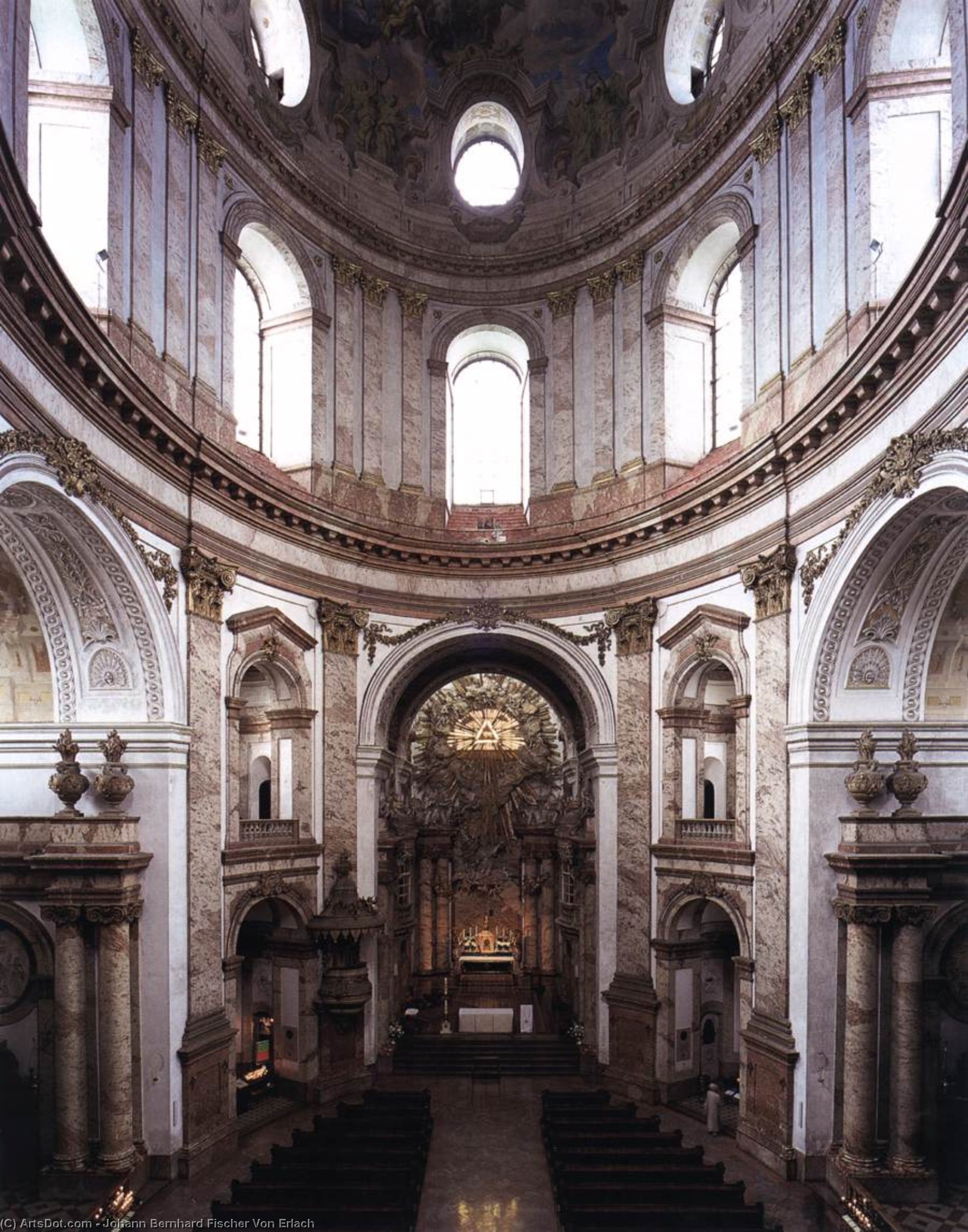 View Of The Interior — Johann Bernhard Fischer Von Erlach