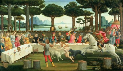 The Banquet In The Pinewoods — Sandro Botticelli