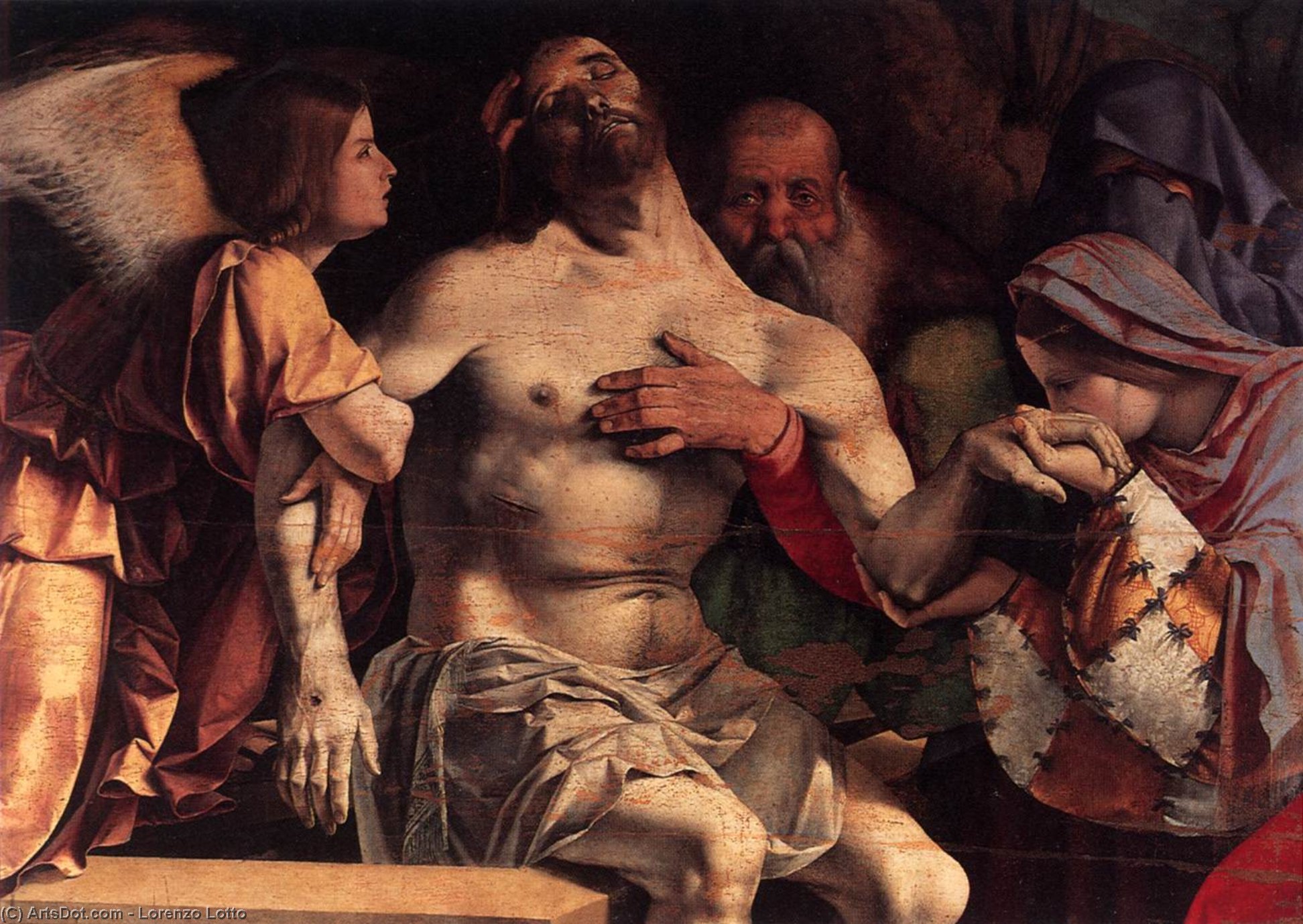 Recanati Polyptych: Pietà — Lorenzo Lotto