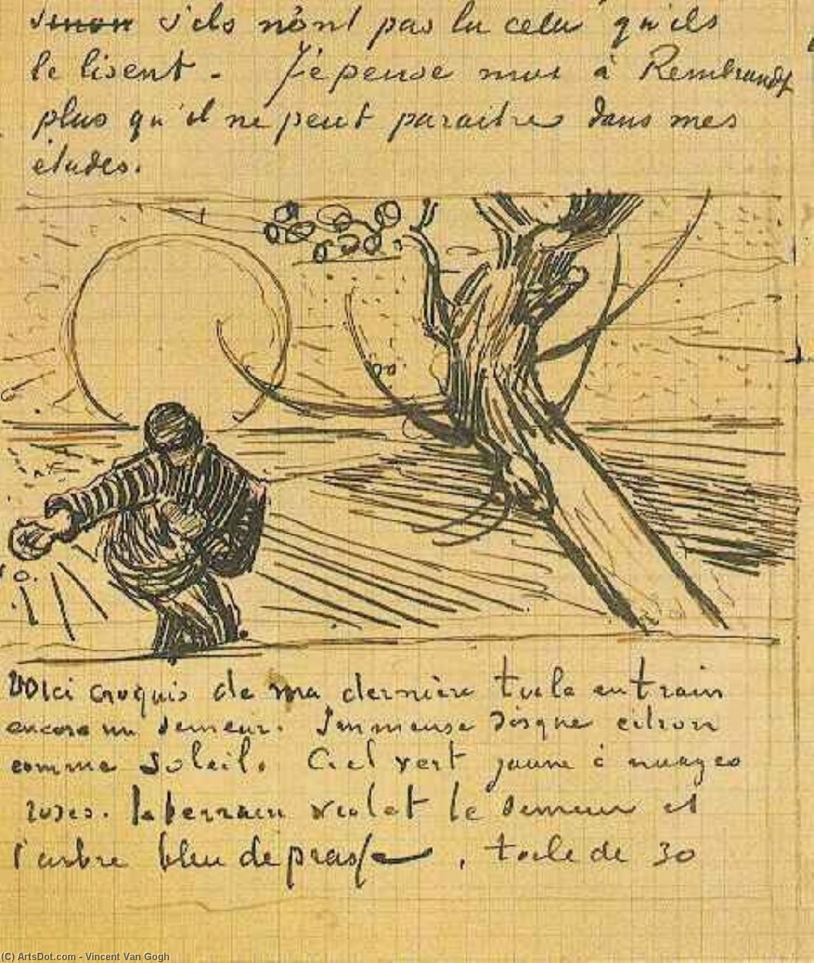 Sower, The 5 Letters — Vincent Willem Van Gogh