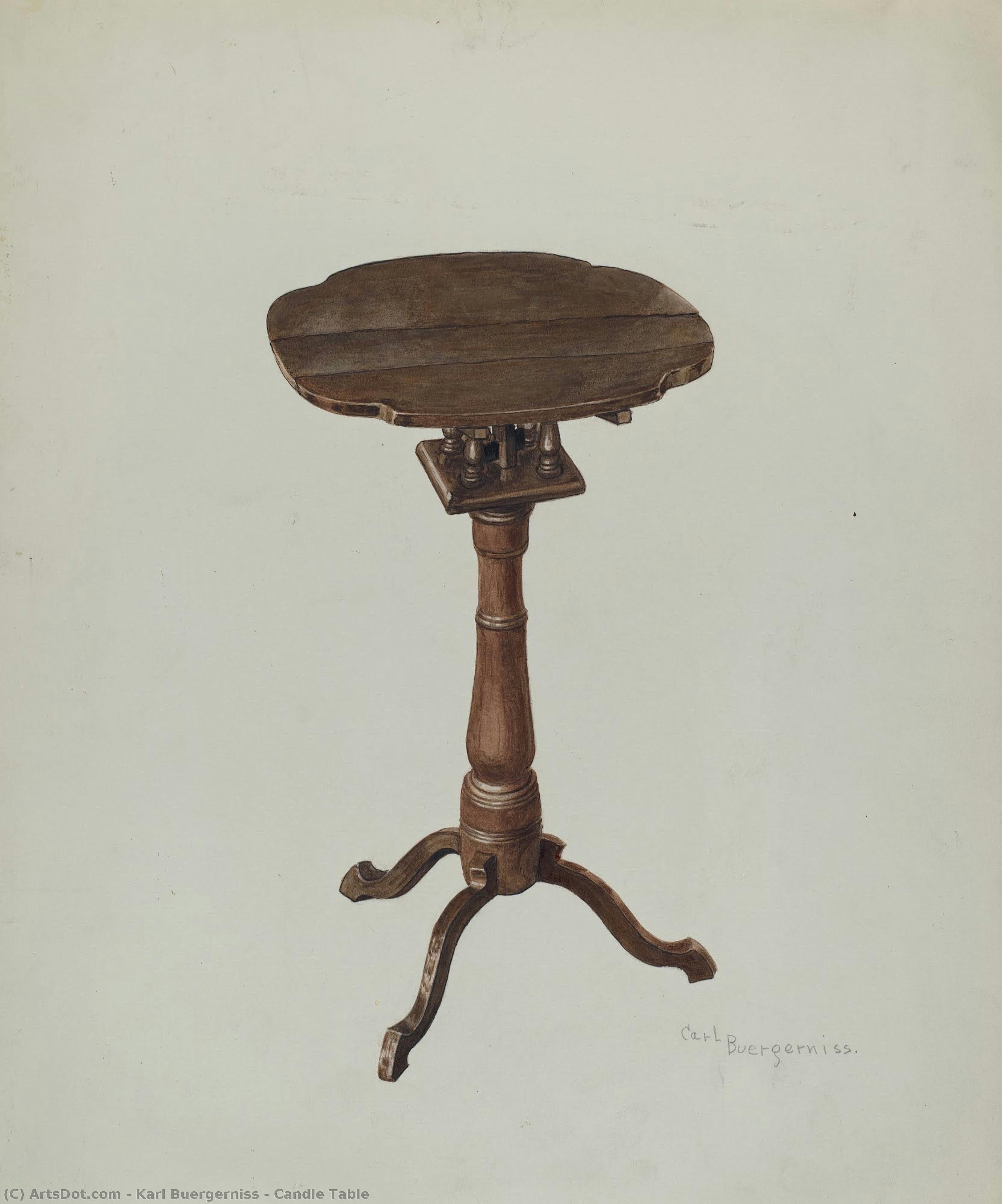 Candle Table — Karl Buergerniss