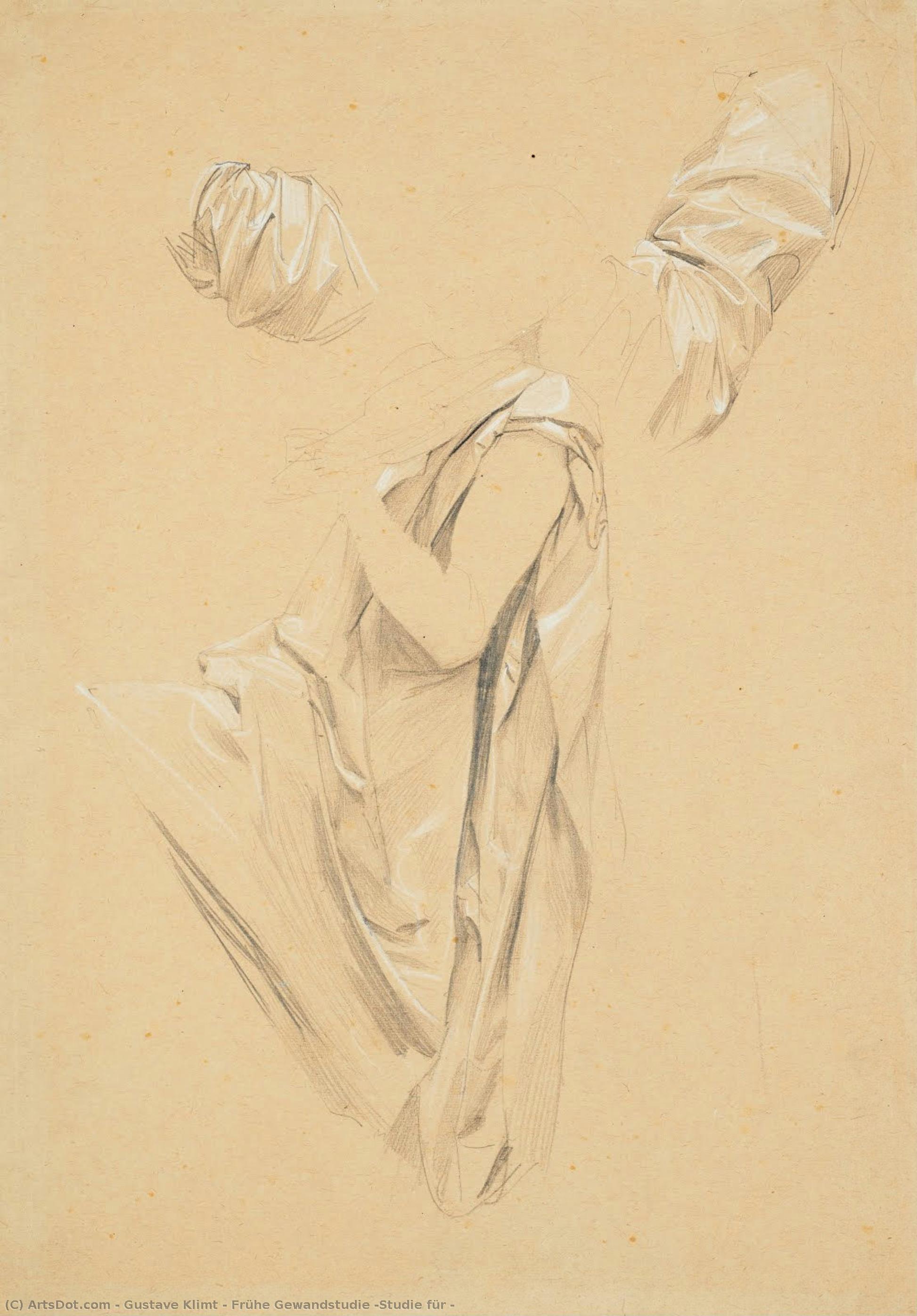 Frühe Gewandstudie (studie Für — Gustav Klimt