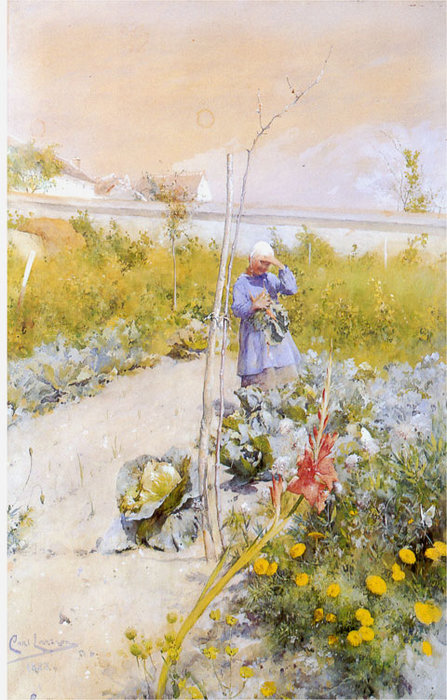 En La Huerta Jardin — Carl Larsson