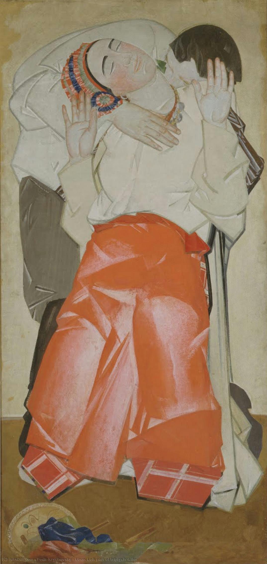 Love. Left Part Of Triptych “life” — Fedir Krychevsky