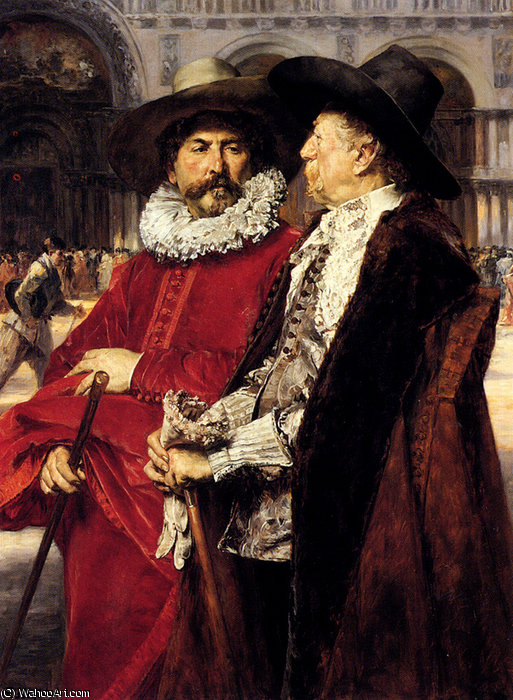 Deux Echevins — Ferdinand Victor Léon Roybet
