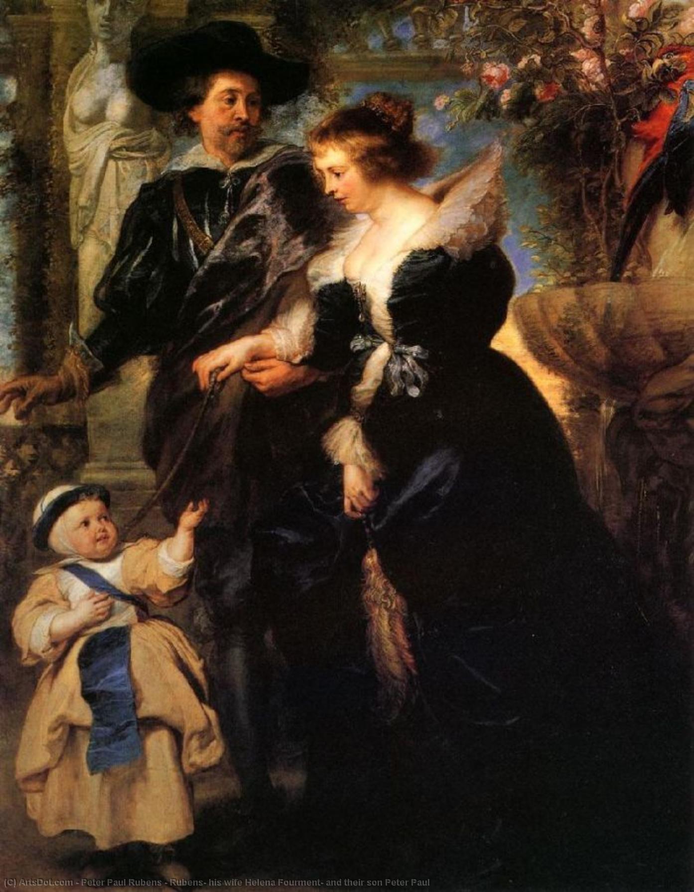 Rubens, His Wife Helena Fourment, And Their Son Peter Paul — Peter Paul Rubens