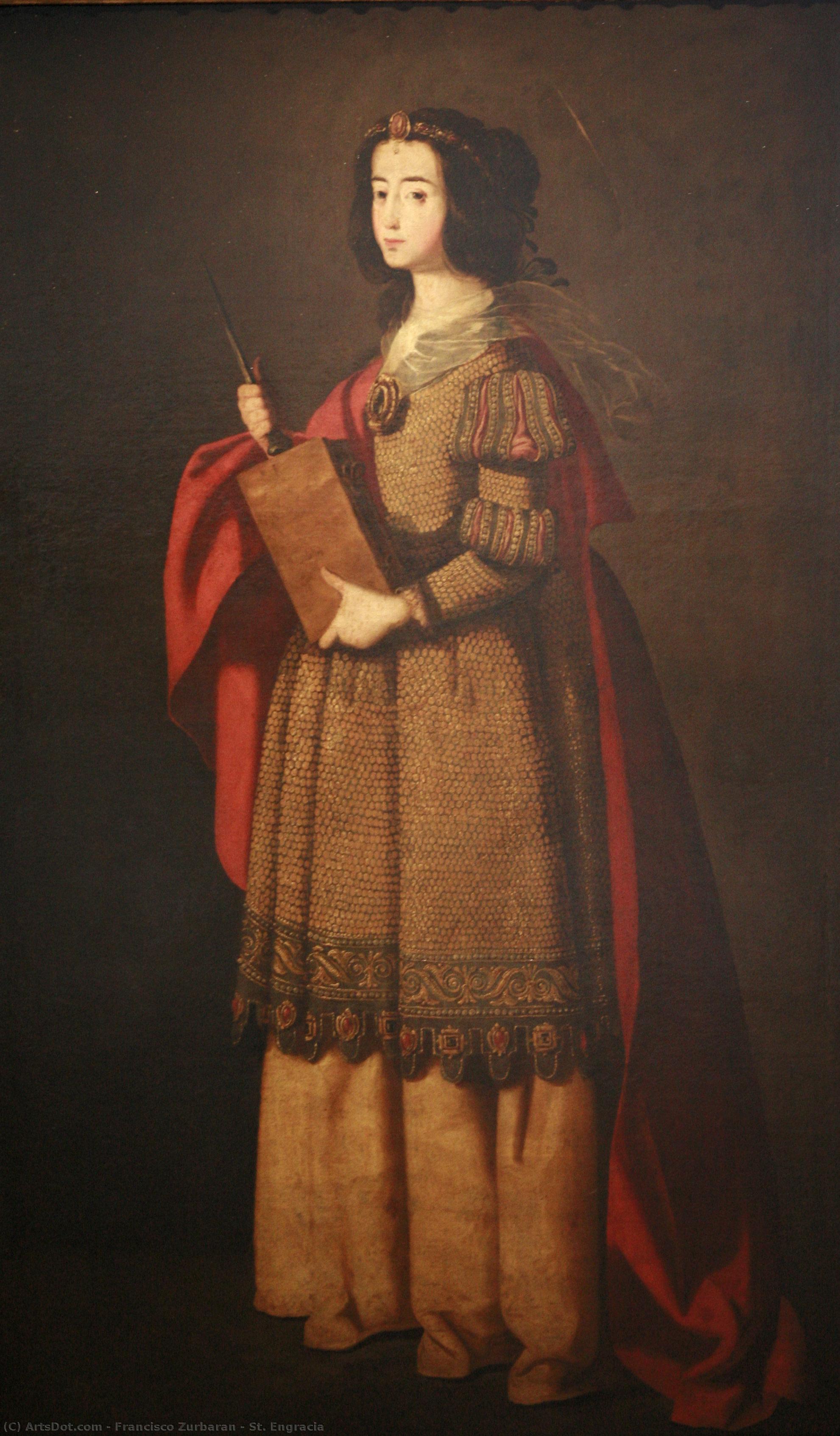 St. Engracia — Francisco De Zurbarán
