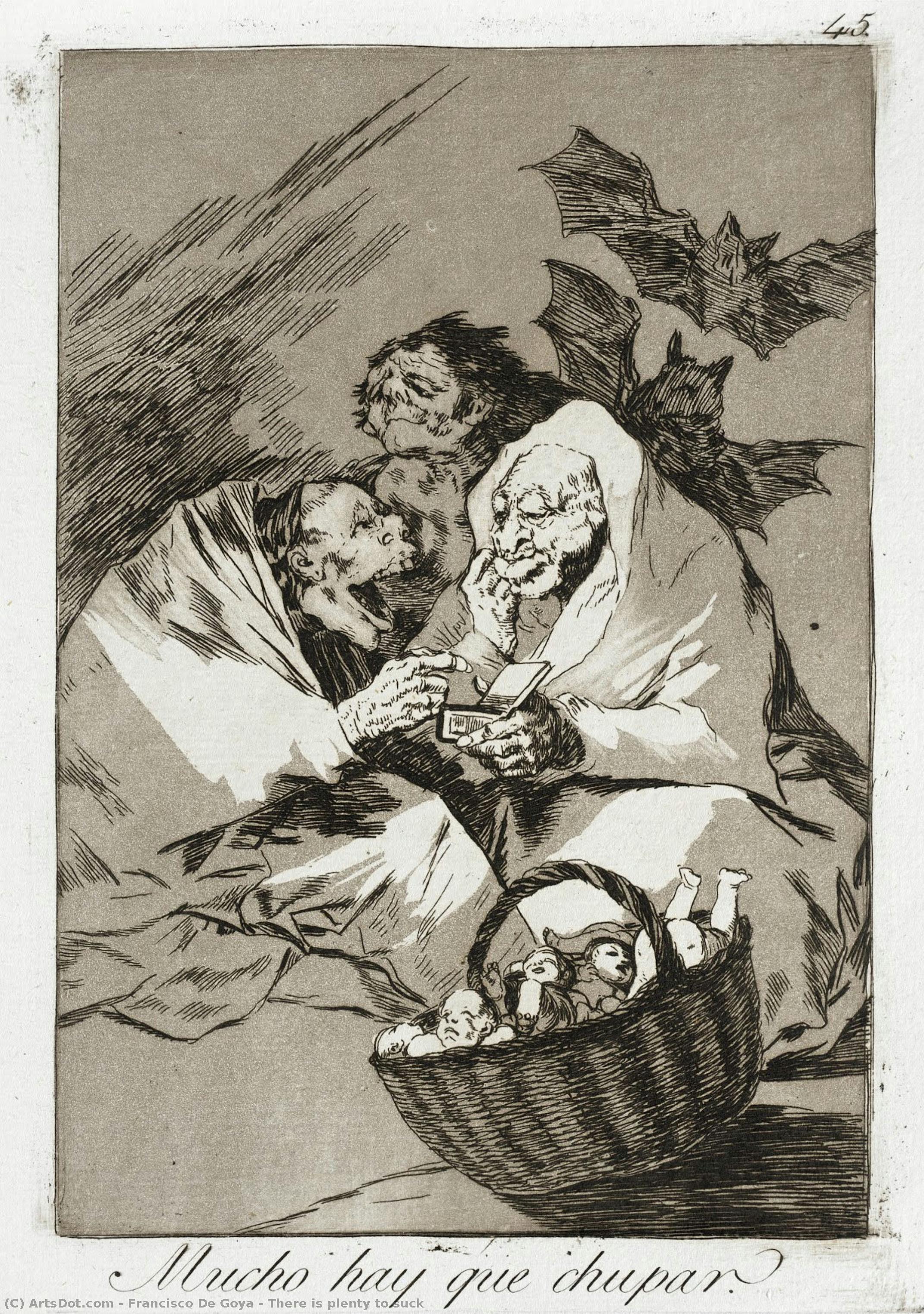 There Is Plenty To Suck — Francisco José De Goya Y Lucientes