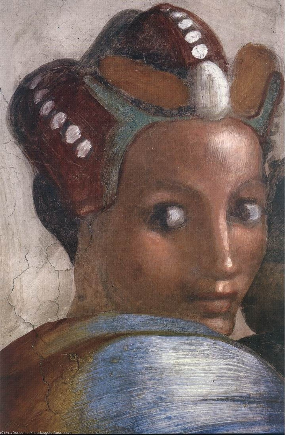 Jacob - Joseph (detail) — Michelangelo Buonarroti
