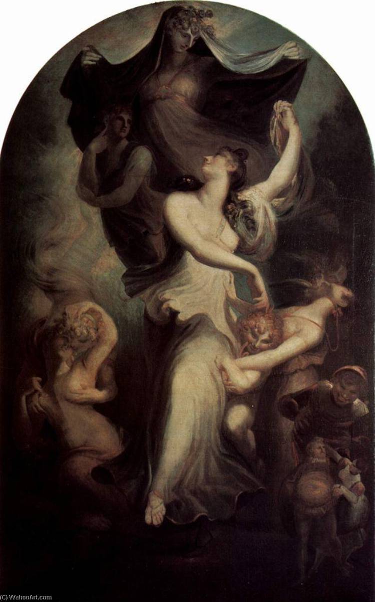 Euphrosyne Before The Imagination And The Temperance — Johann Heinrich Füssli