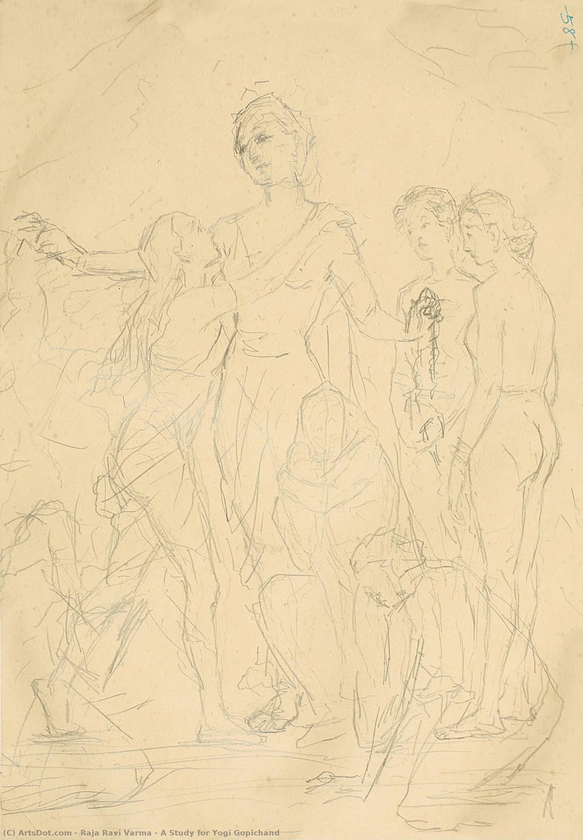 A Study For Yogi Gopichand — Raja Ravi Varma