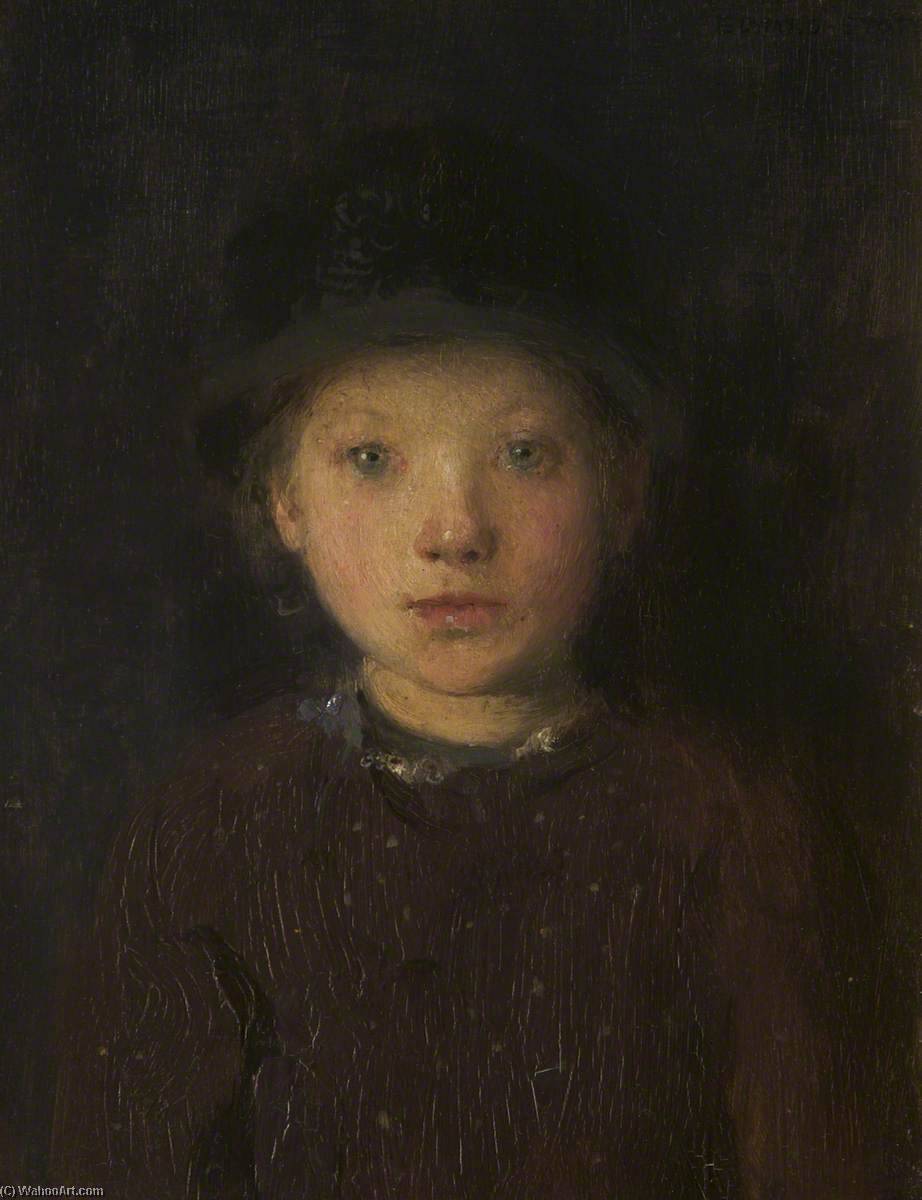 Study Of A Girl's Head — William Edward Stott