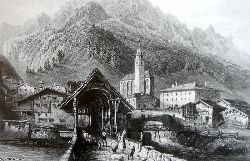 Splugenpass — William Henry Bartlett